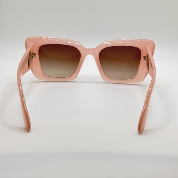 Burberry - translucent pink/nude square frame sunglasses 51-20-140- NWT - Picture 5 of 15
